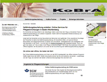 Tablet Screenshot of kobra-bw.de